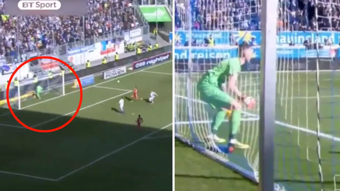 Watch: The Incredible Moment A Real Life FIFA Glitch Occurs In German Game