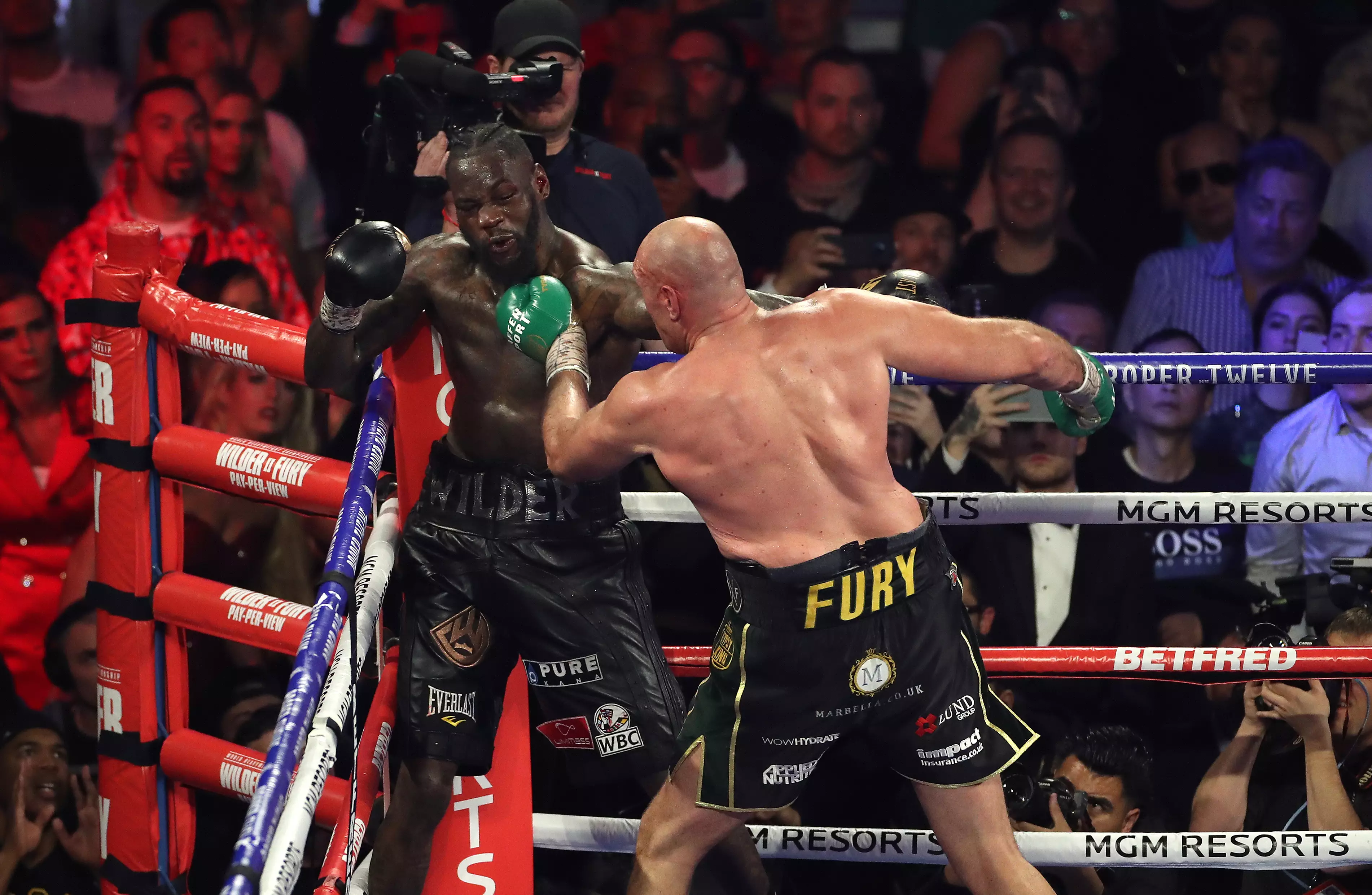 Wilder didn't look in a state to carry on. Image: PA Images