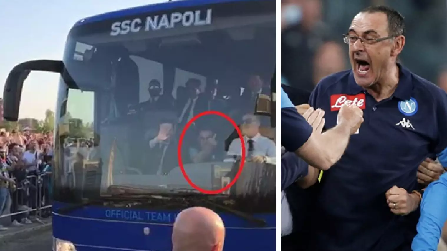 Napoil Boss Gives Juventus Supporters Middle Finger Ahead Of Clash
