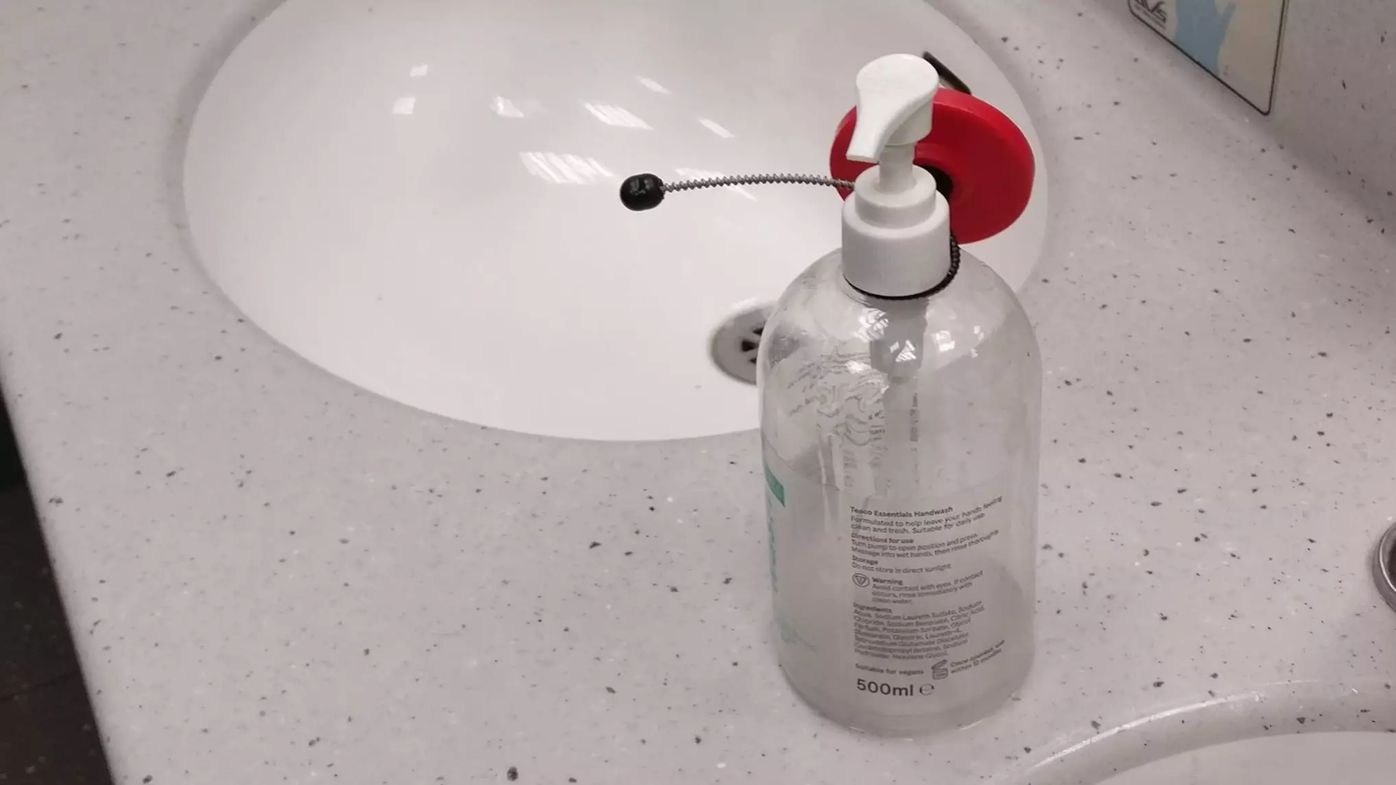 Tesco Store Puts Security Tags On Bathroom Soap In Store Toilets