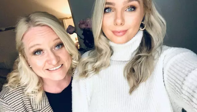 Ashleigh and her mum Michelle.