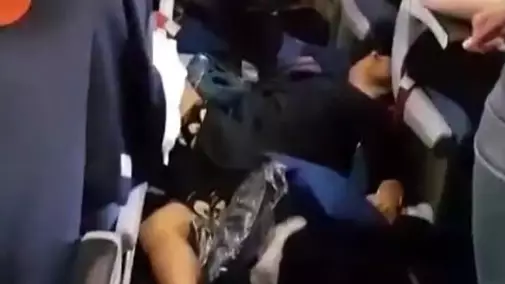 Shocking Video Of Passengers Lying Injured In The Aisle As Plane Hits Turbulence 