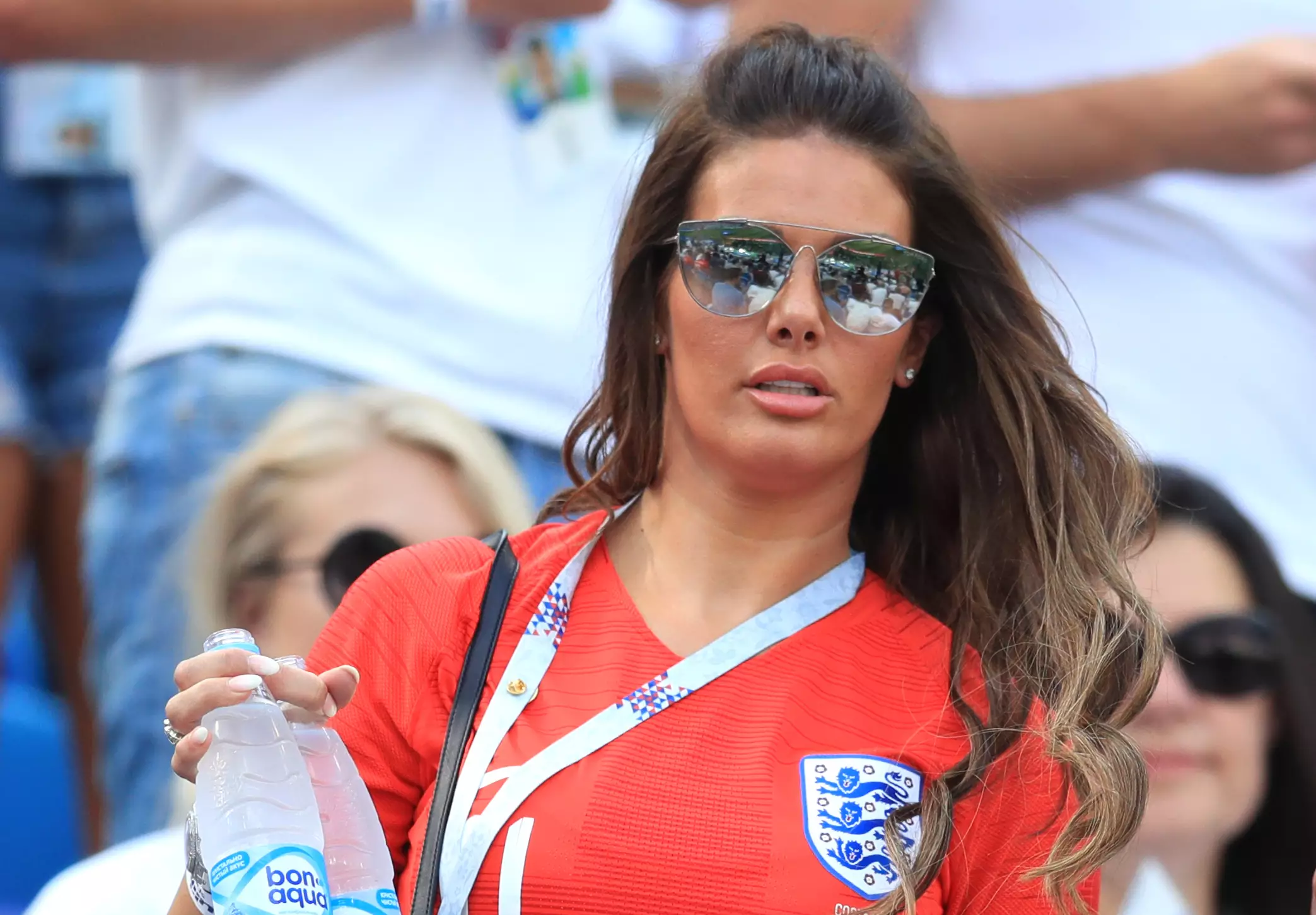 Rebekahs can don an England or a Leicester City football shirt, as the WAG often does in support of her husband. (