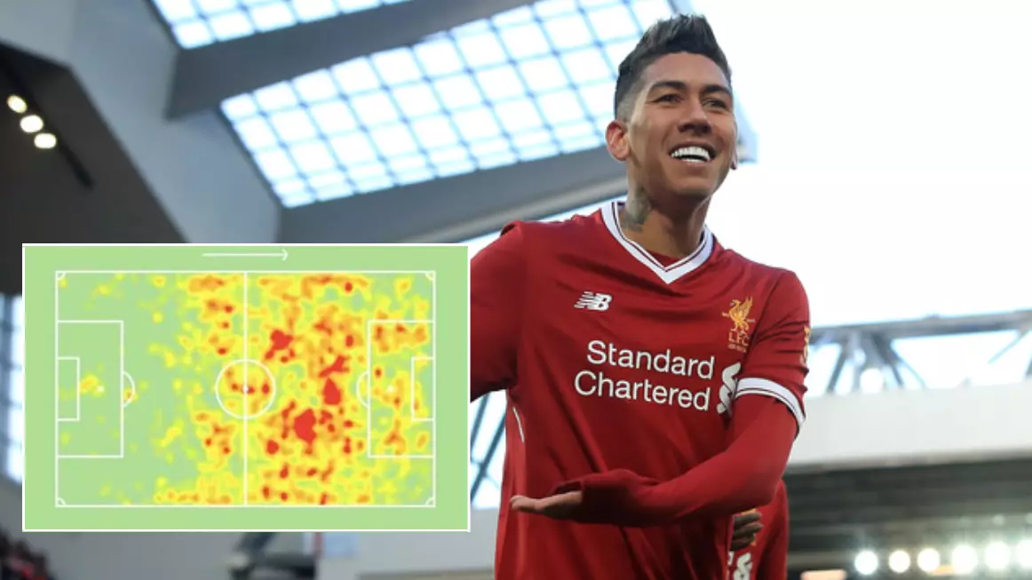 Roberto Firmino's Heatmap For The 2017/18 Season Shows How Criminally Underrated He Is 