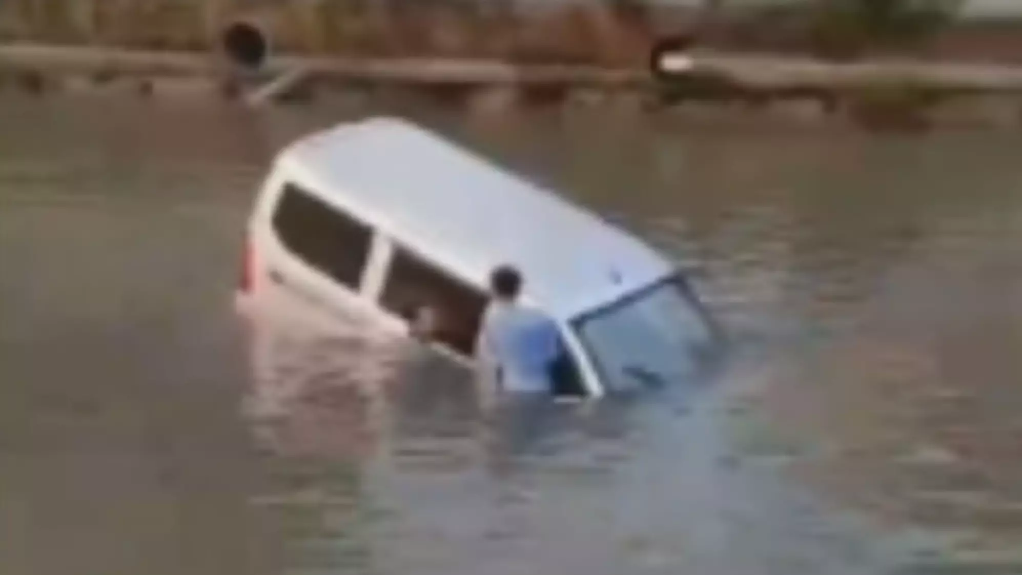 Learner Driver Plunges 20 Feet Into A River After Getting The Pedals Mixed Up