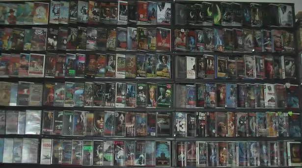 Look at all that VHS.
