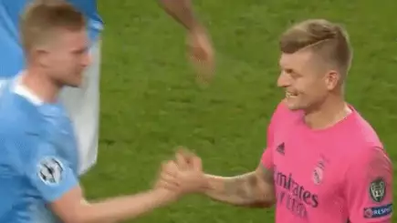 Manchester City Fans Noticed Toni Kroos Showing Respect To Kevin De Bruyne Last Night