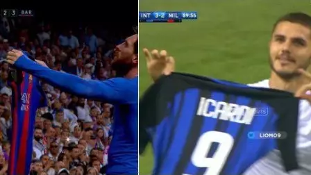 Watch: Mauro Icardi Channeled His Inner Leo Messi With Hat-Trick Celebration Against Milan