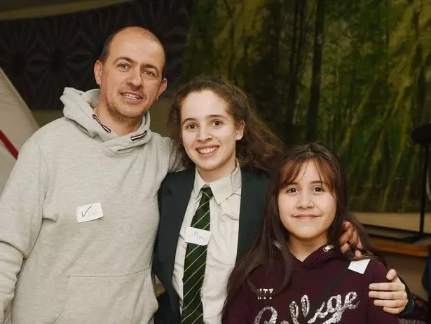 Joao Araujo with his two daughters.