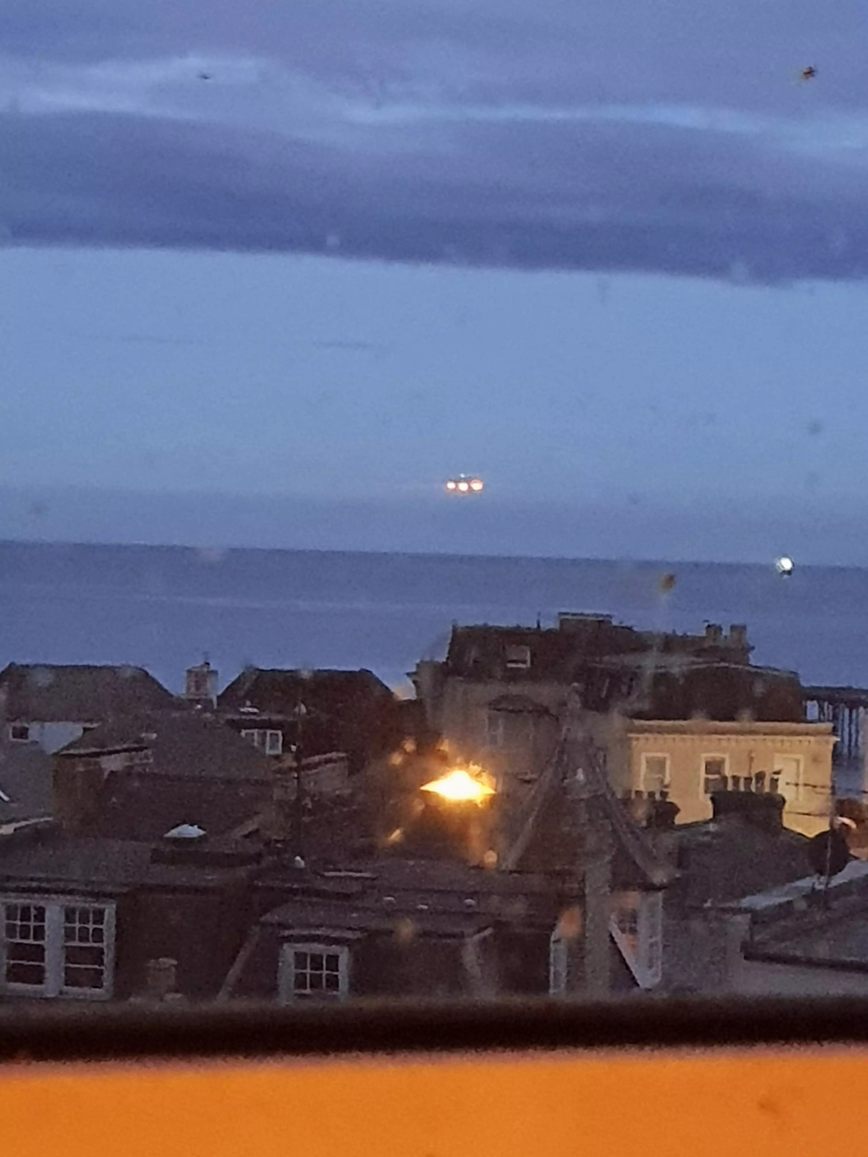 Ships can appear to hover over the horizon like this...