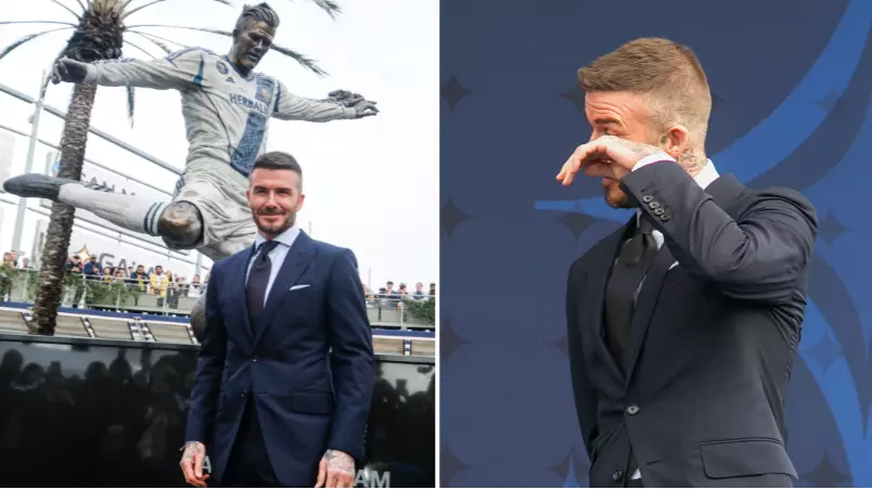 David Beckham Is Honoured With LA Galaxy Statue
