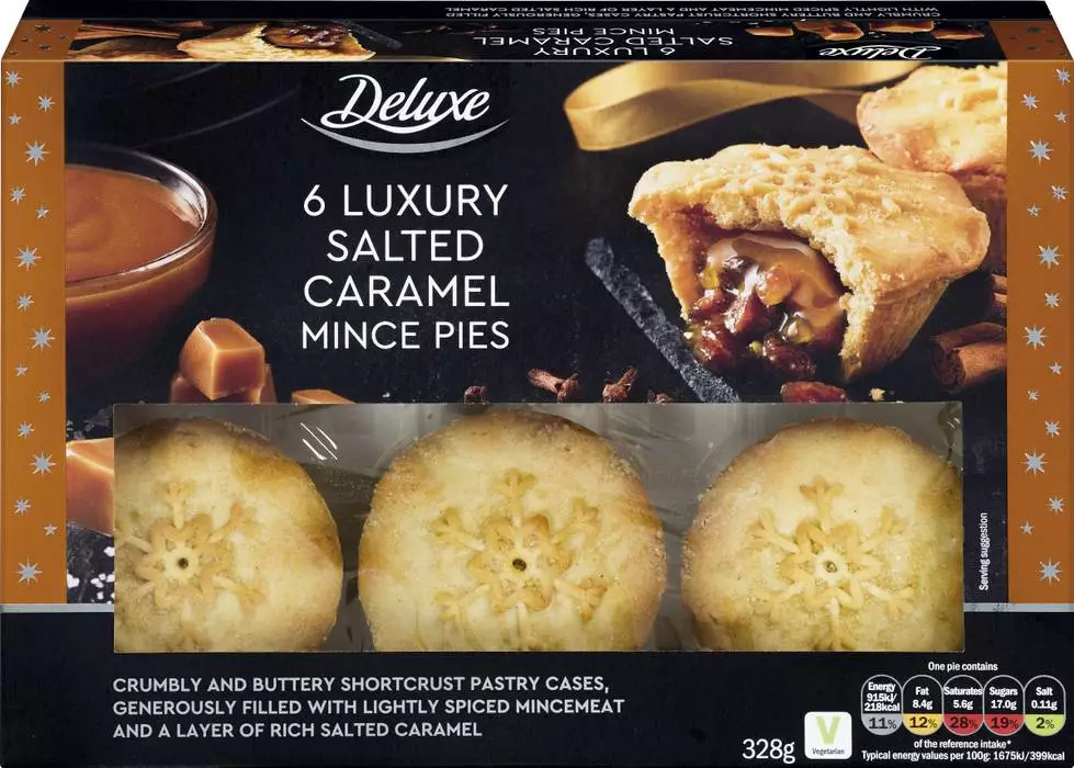 One of the decadent mince pies available as part of the Lidl Christmas range (