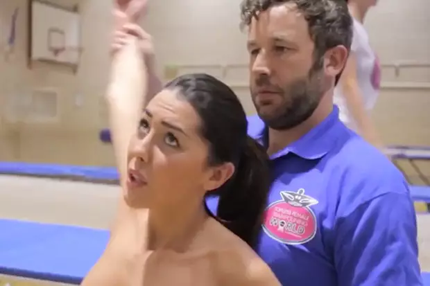 Video Of Chris O'Dowd Starring As A 'Topless Trampolining Coach' Goes Viral