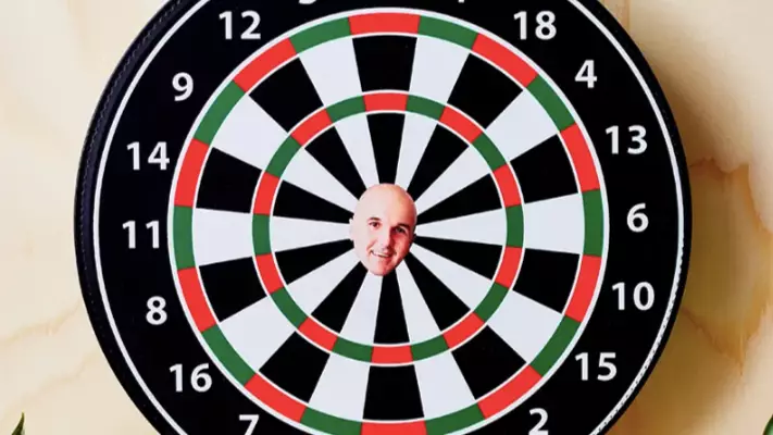 You Can Now Get Personalised Dart Boards With Your Ex's Face As The Bullseye