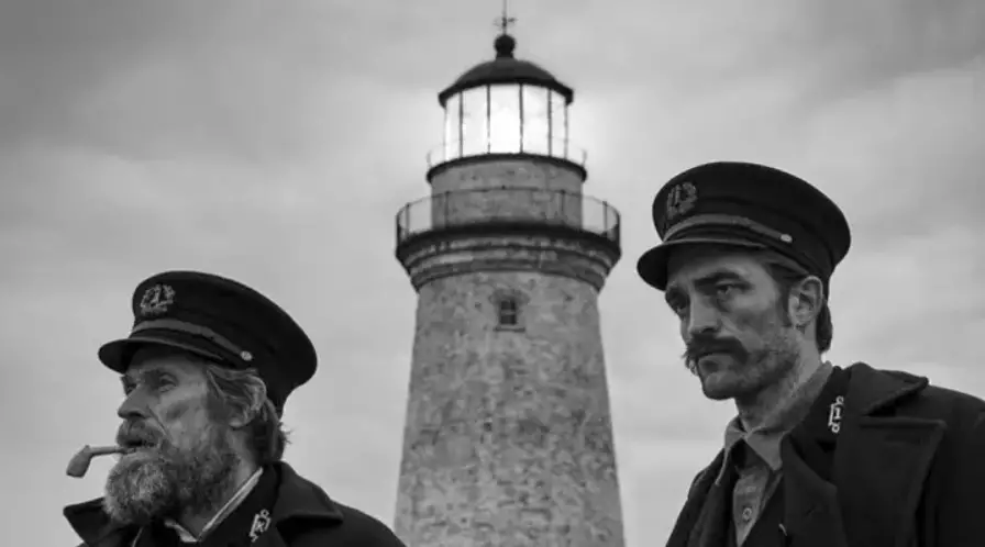 Willem Dafoe and Robert Pattinson in The Lighthouse.
