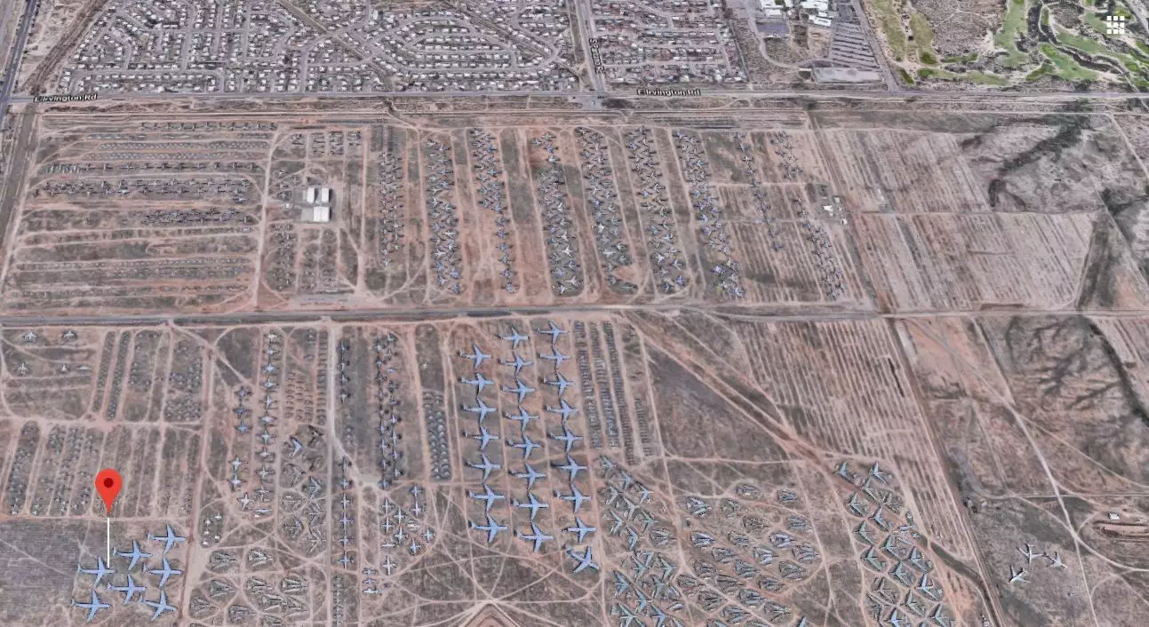Google Maps Shows Mysterious 'Aircraft Graveyard' Of Abandoned Planes.