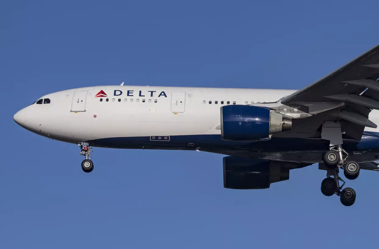 A Delta Airlines plane.