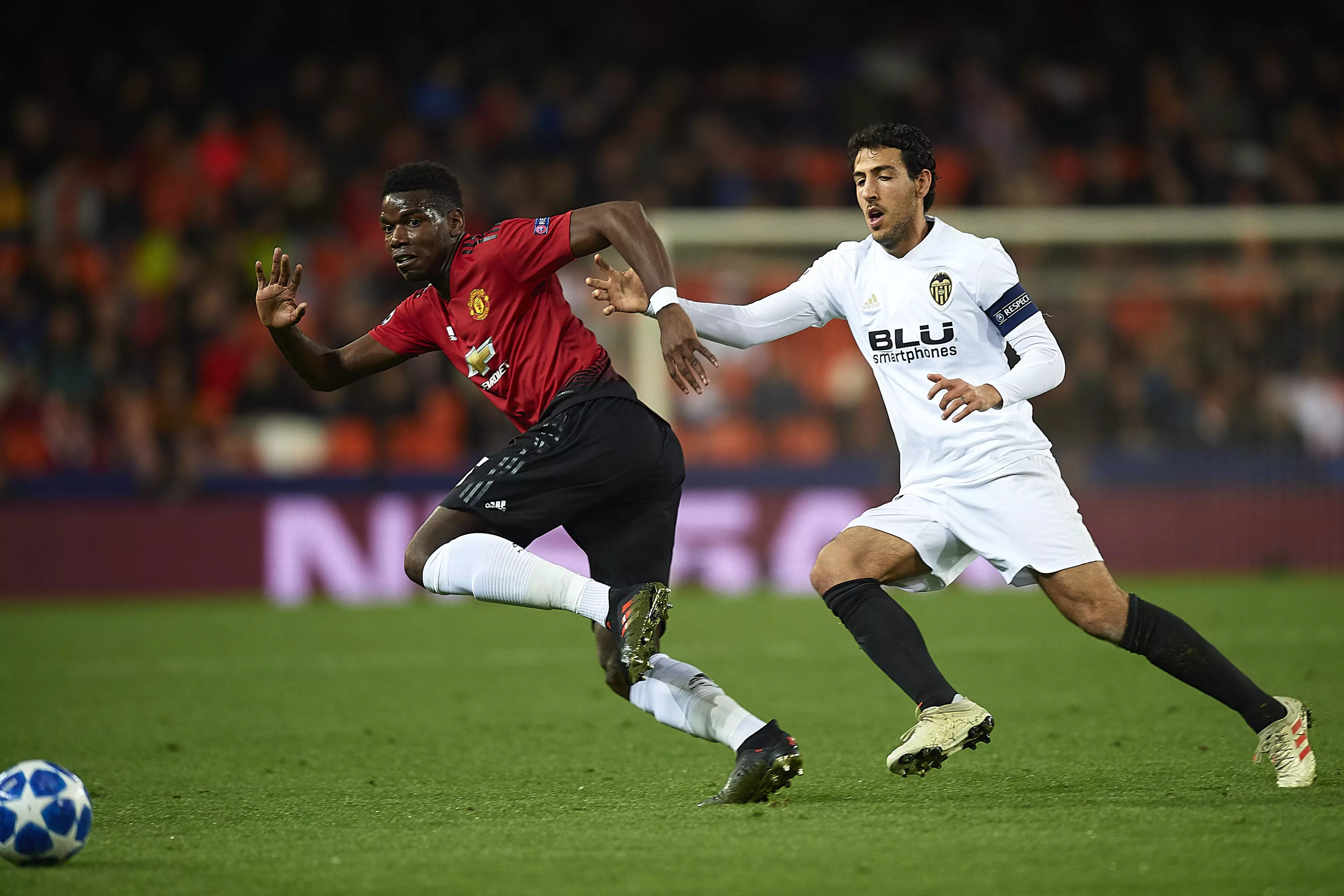 Pogba started against Valencia. Image: PA Images