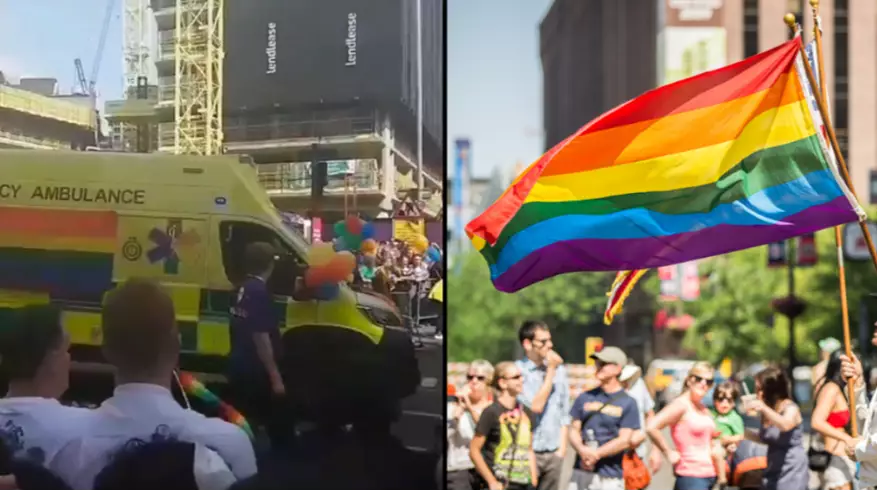 NHS Paramedics March With Joy During Manchester Pride