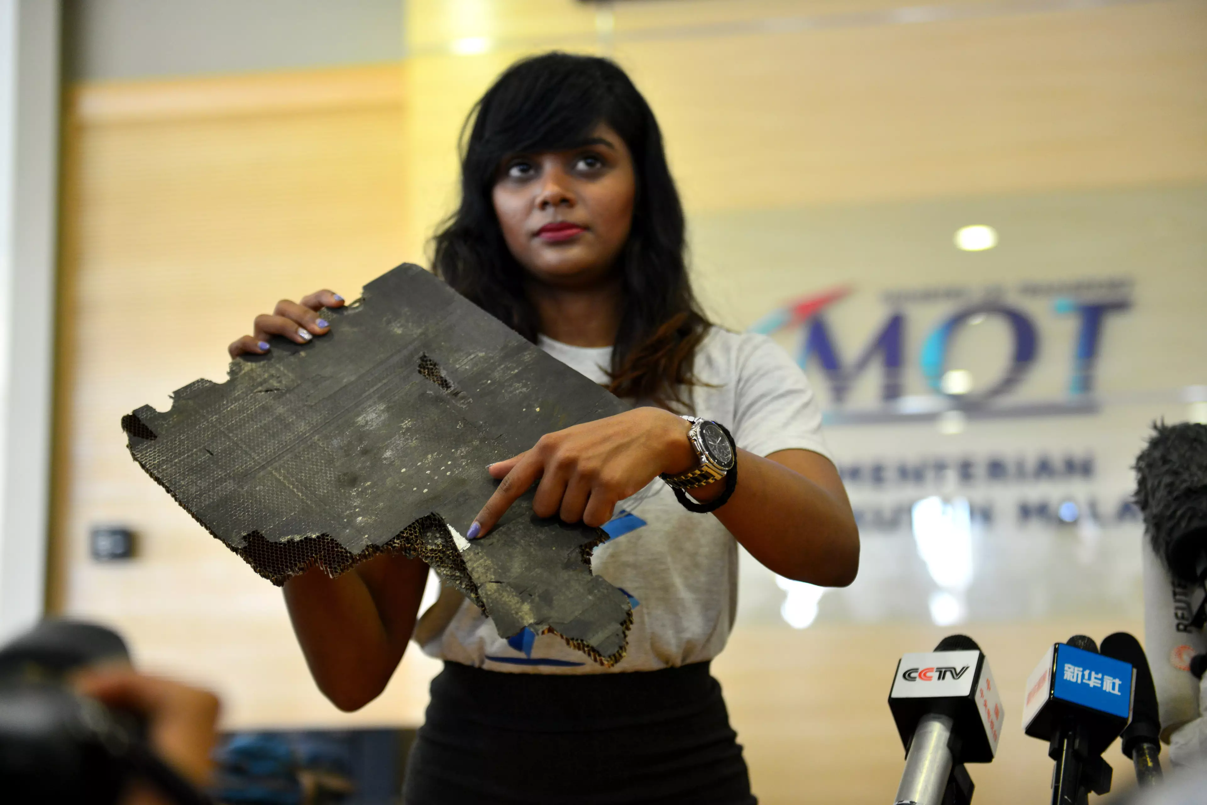 Debris believed to be from the plane was found in the Indian Ocean in 2017.
