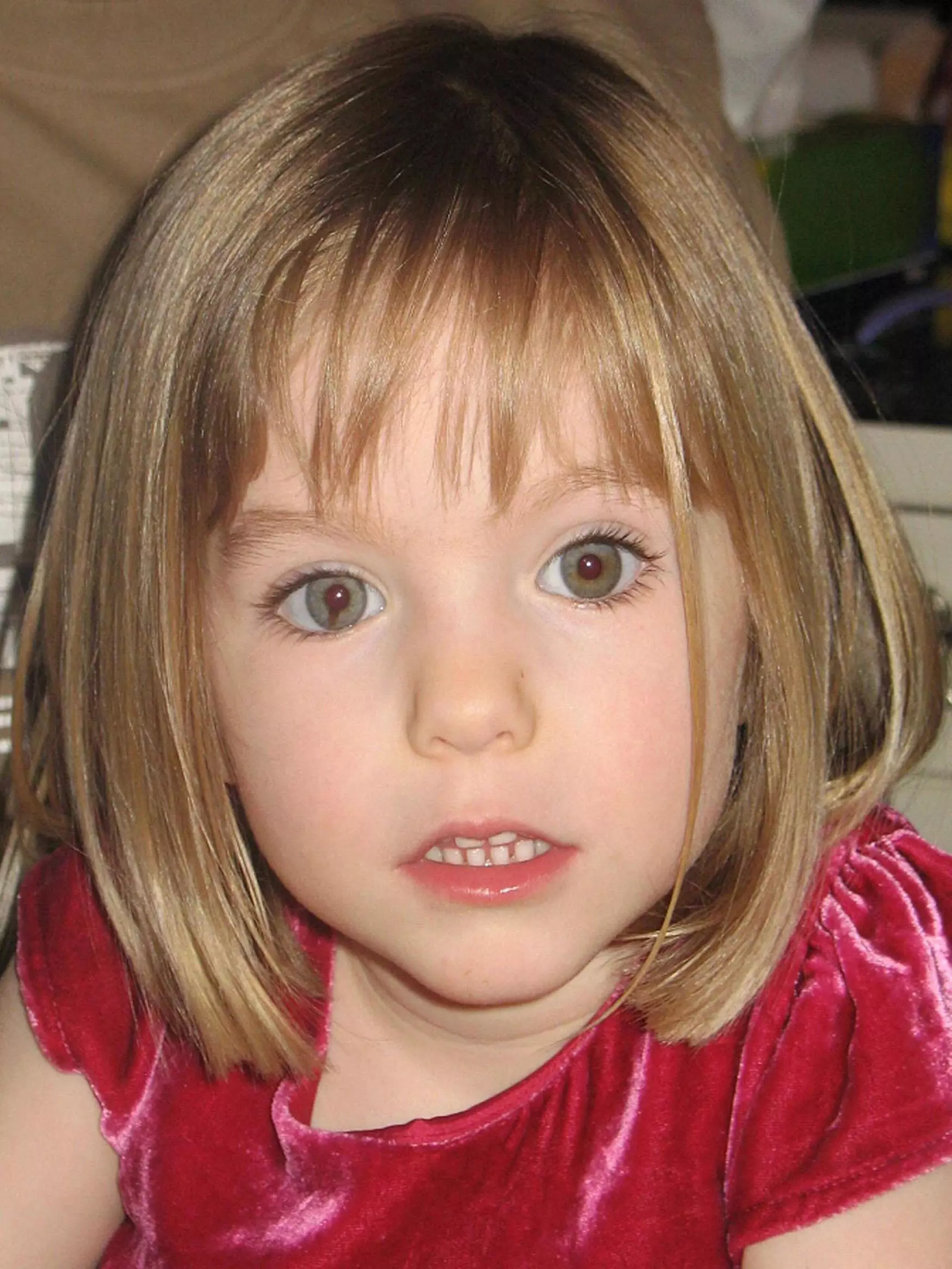 Photo of Madeleine McCann issued at the time of her disappearance in 2007.