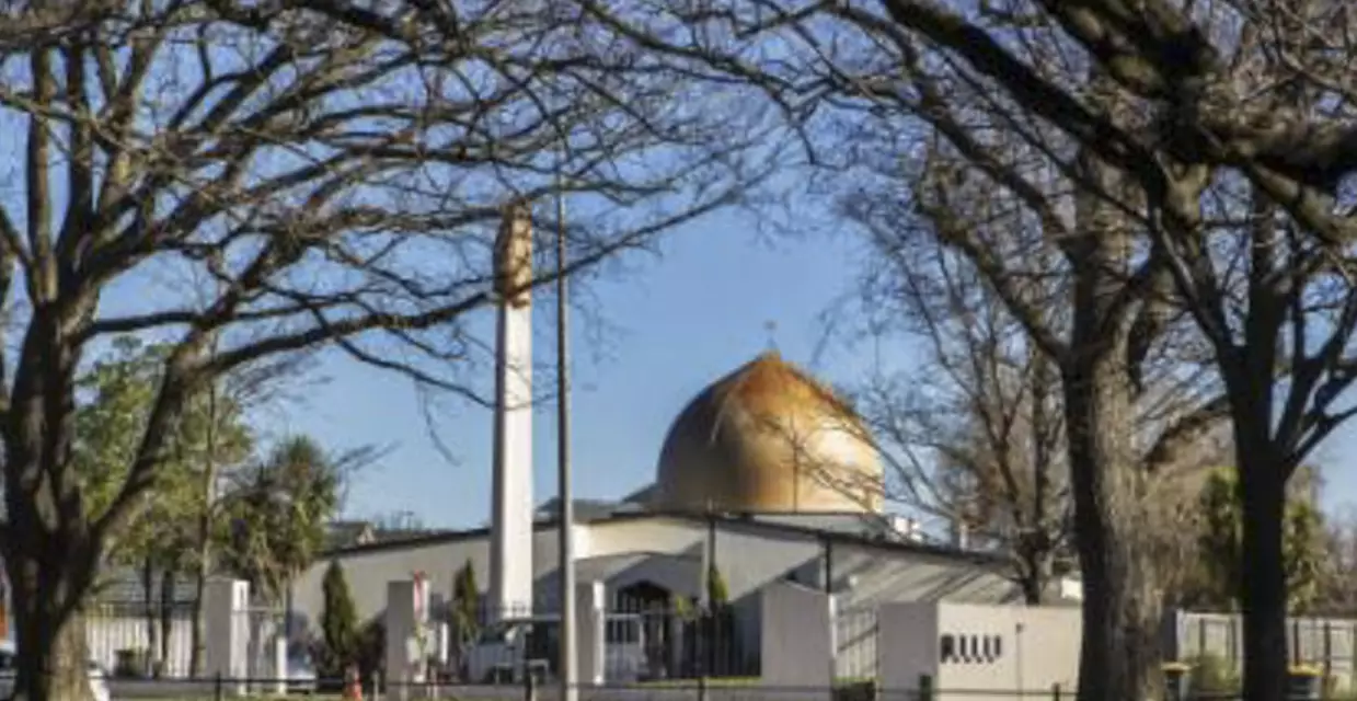 Masjid Al Noor mosque in Christchurch, New Zealand.