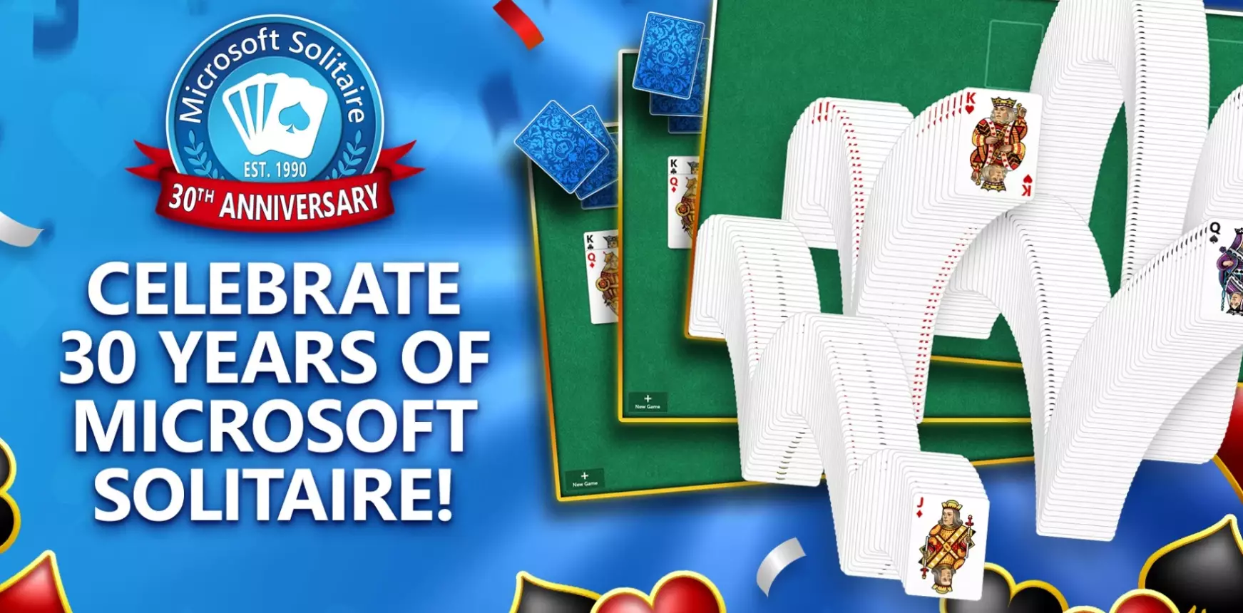 Microsoft's classic computer game Solitaire is 30 years old today.