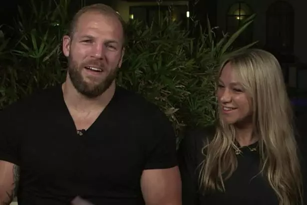 James Haskell with wife Chloe Madeley.