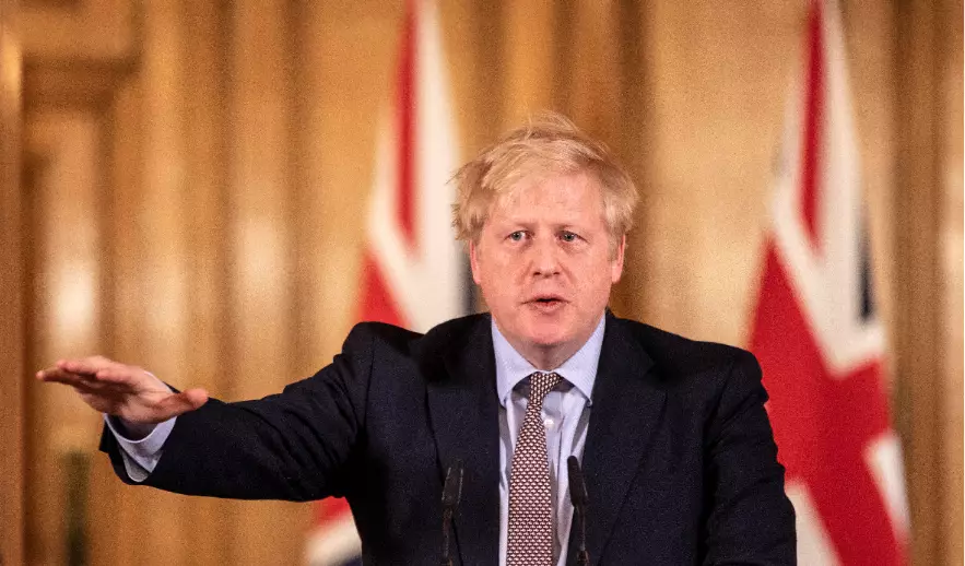 Boris Johnson announced we should be socially distancing in a statement on Monday (