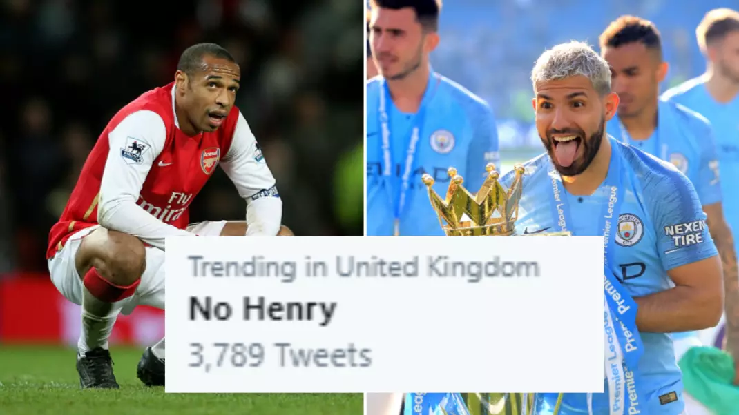 'No Henry' Trends On Twitter After Thierry Henry Left Out Of 'Top 6 Best Strikers' List