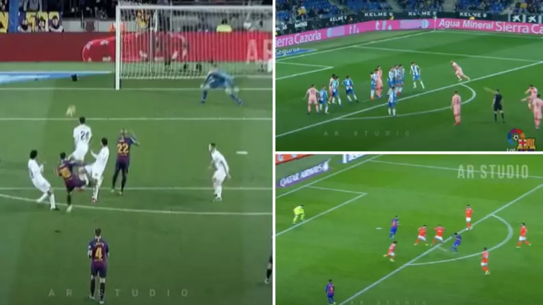 Compilation Of Lionel Messi Scoring From Outside The Box Is Footballing Perfection