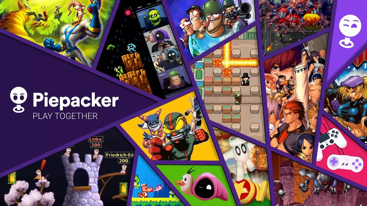 Piepacker art showing off some of the games available /