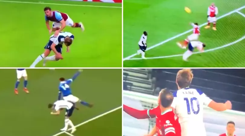 Compilation Of Harry Kane's Controversial 'Backing In' Tactic Shows It's Extremely Dangerous