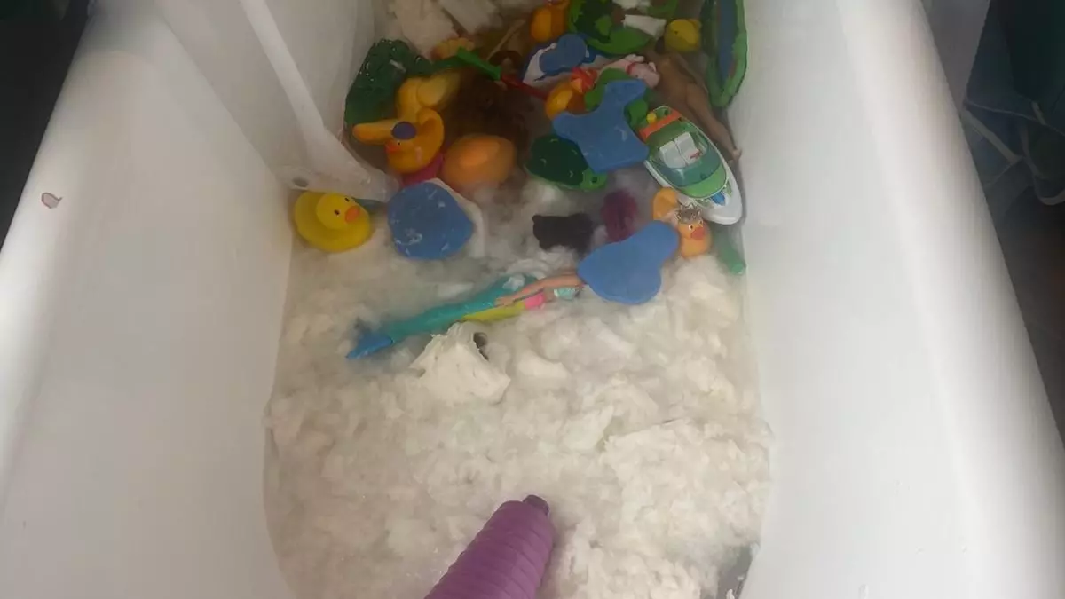 Mum Bought 18 Toilet Rolls Then Discovered Her Kids Had Thrown Them In The Bath