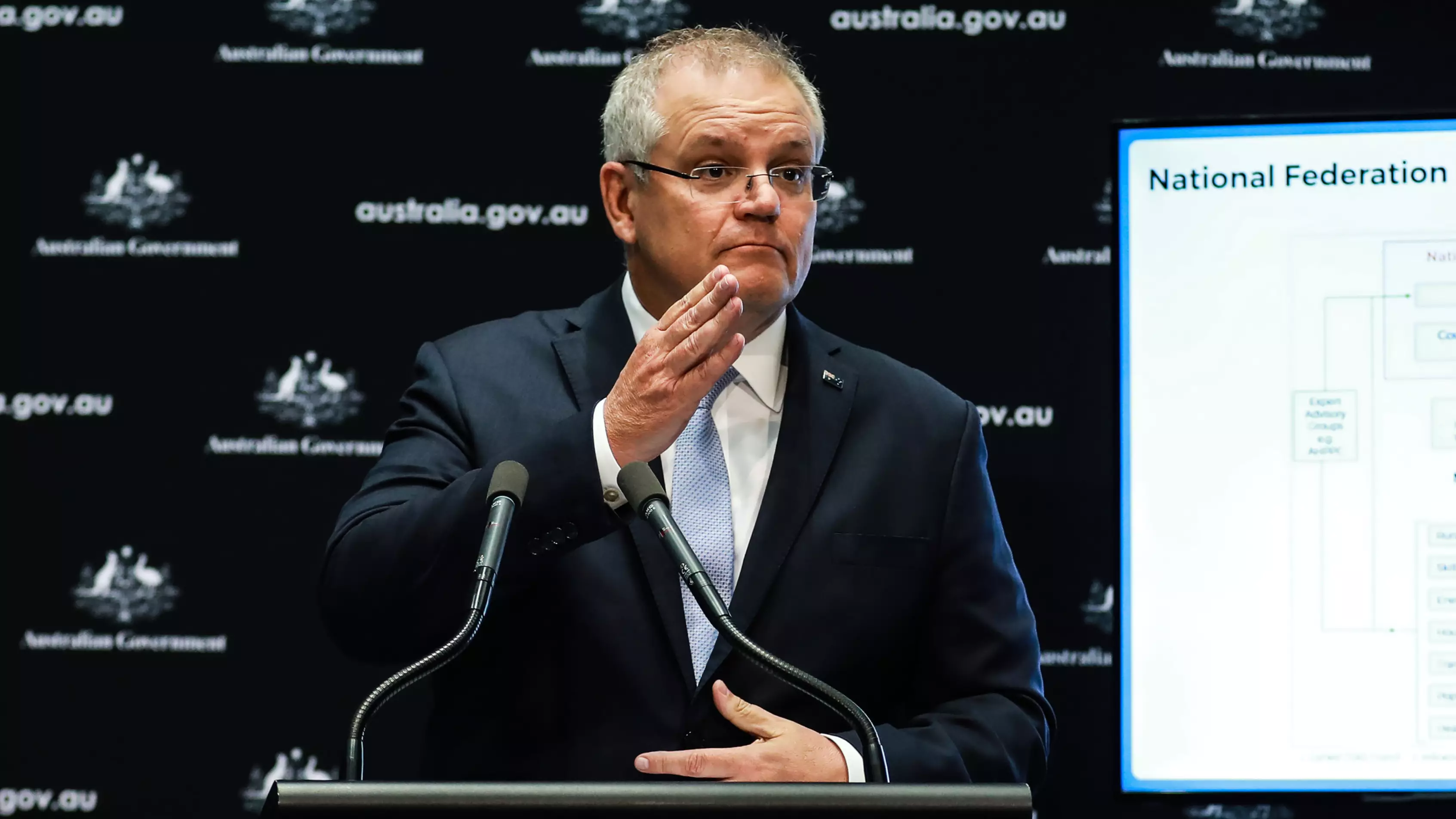 Scott Morrison Believes It's 'Unfair' For People To Blame Him For The Vaccine Rollout