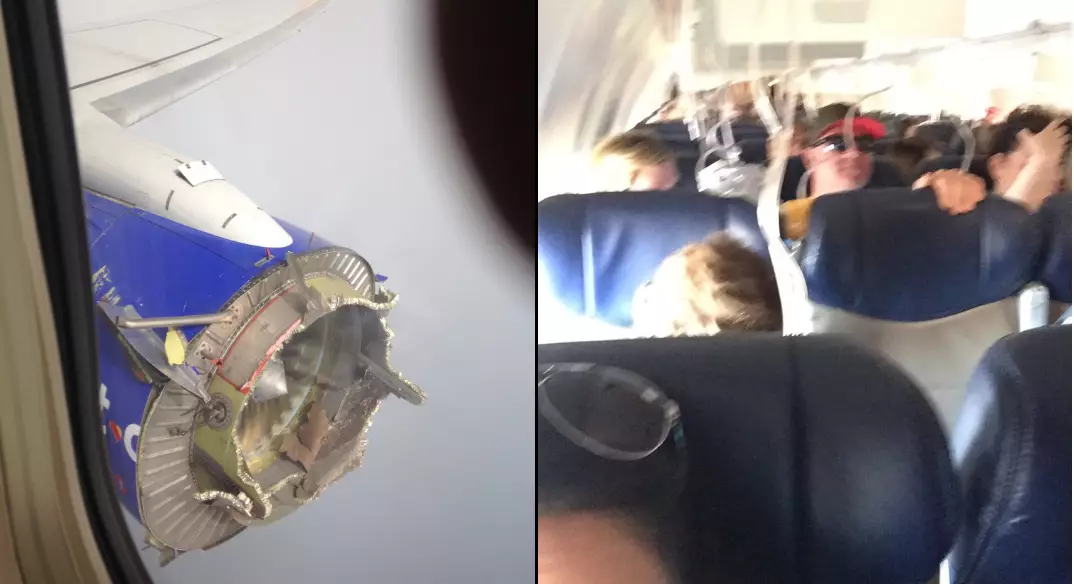 Passengers On Board Plane Watched Engine Fall Apart Mid-Flight