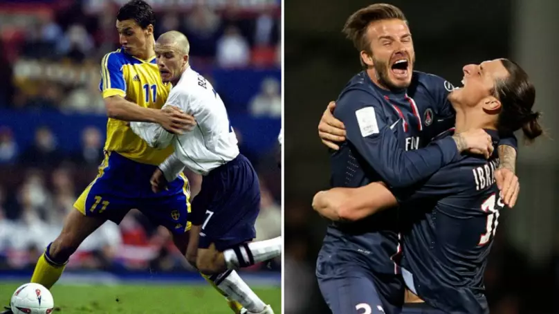 David Beckham Makes Sure Zlatan Ibrahimovic Hasn't Forgotten About Their Bet