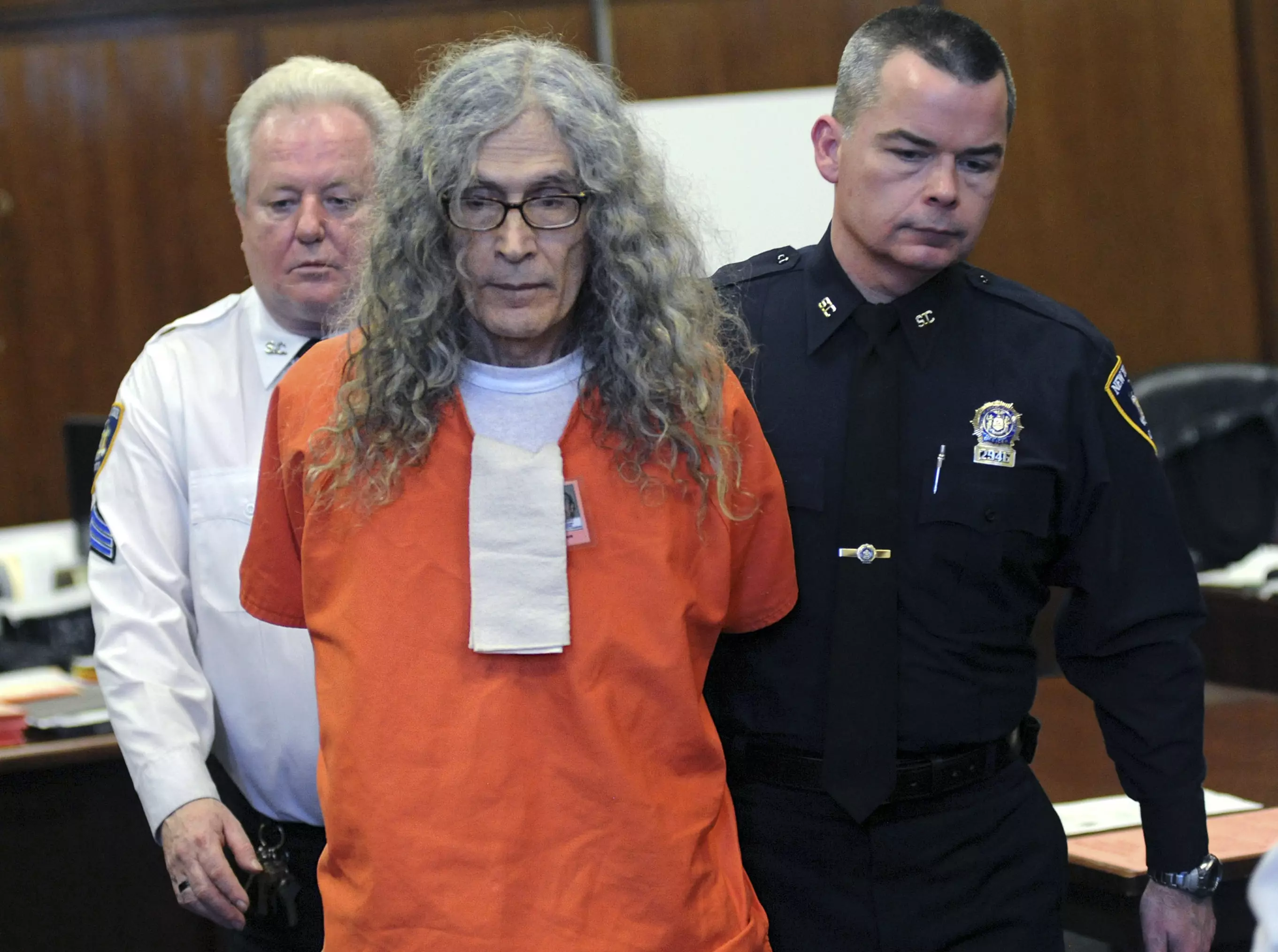 Rodney Alcala appears in court in New York in 2013. Alcala was sentenced to an additional 25 years to life in prison after pleading guilty to murdering two young women here in the 1970s.