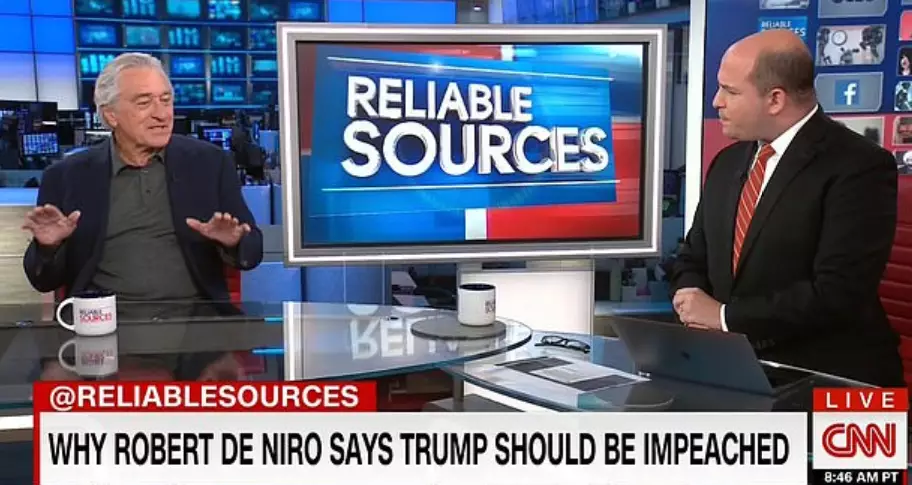 De Niro seems to enjoy a good swear when talking about Trump.