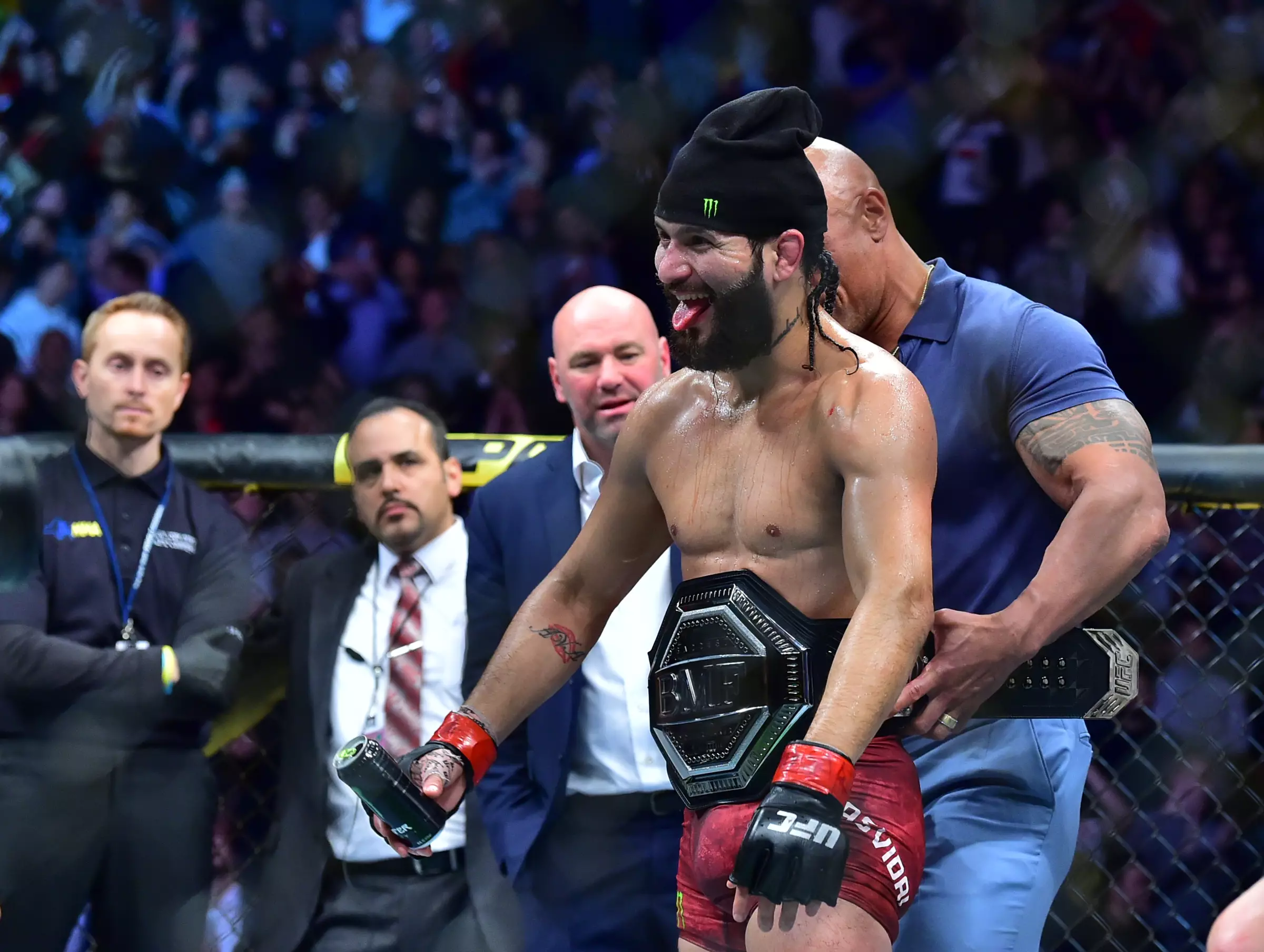 Masvidal won the BMF title over Nate Diaz.
