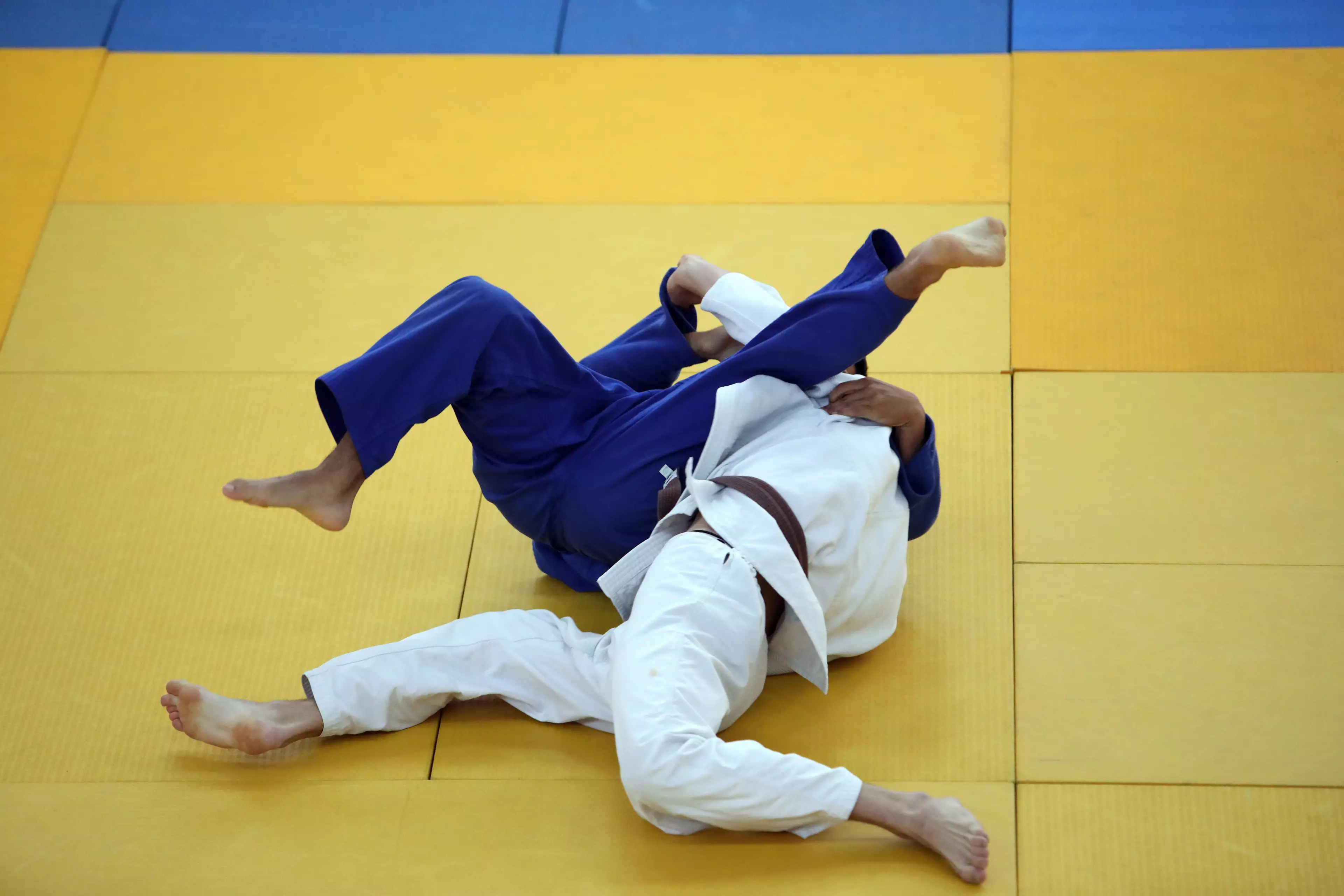Generic photo of judo athletes competing in Ukraine.