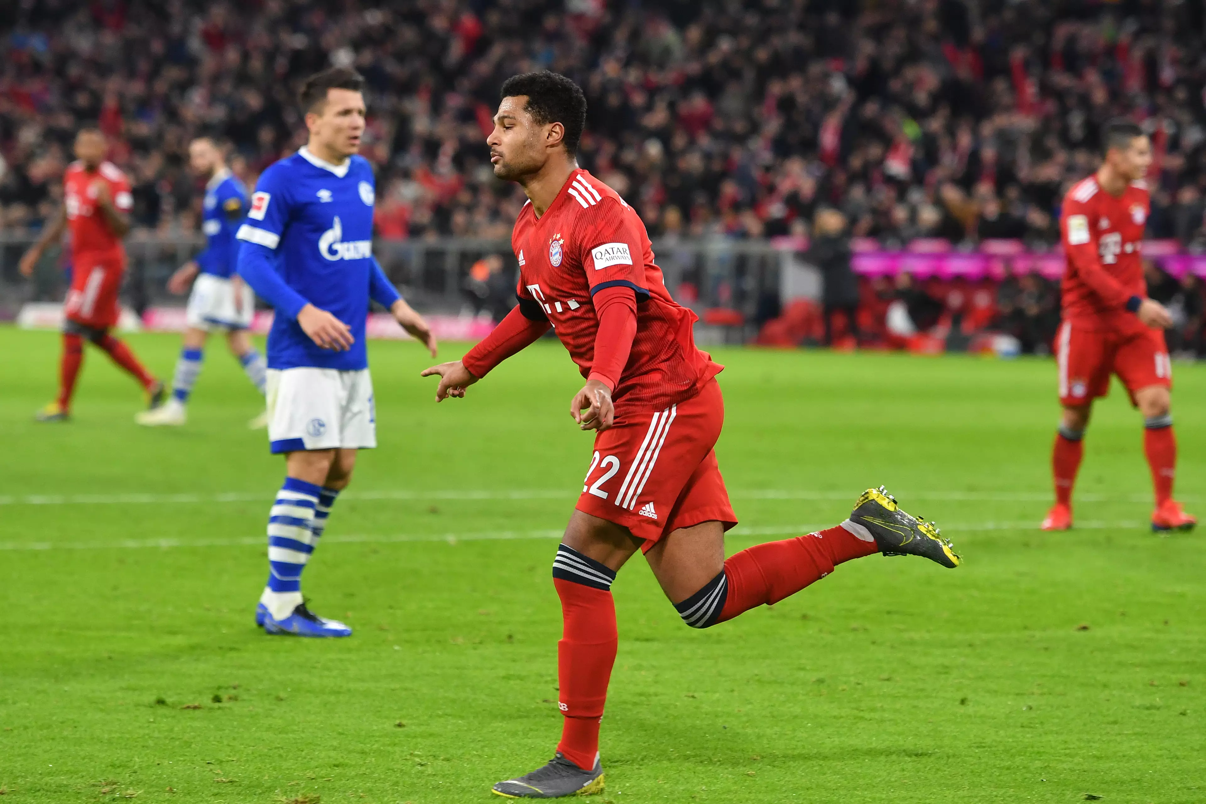Gnabry has become a first team player at Bayern. Image: PA Images