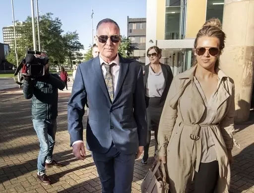 Paul Gascoigne arrived at Teesside Crown Court earlier today.