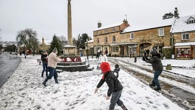 If the snow arrives Its a good excuse for a snowball fight.