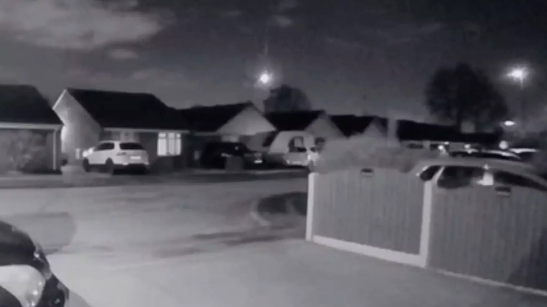 Doorbell Camera Captures Huge Meteor Soaring Through The Sky