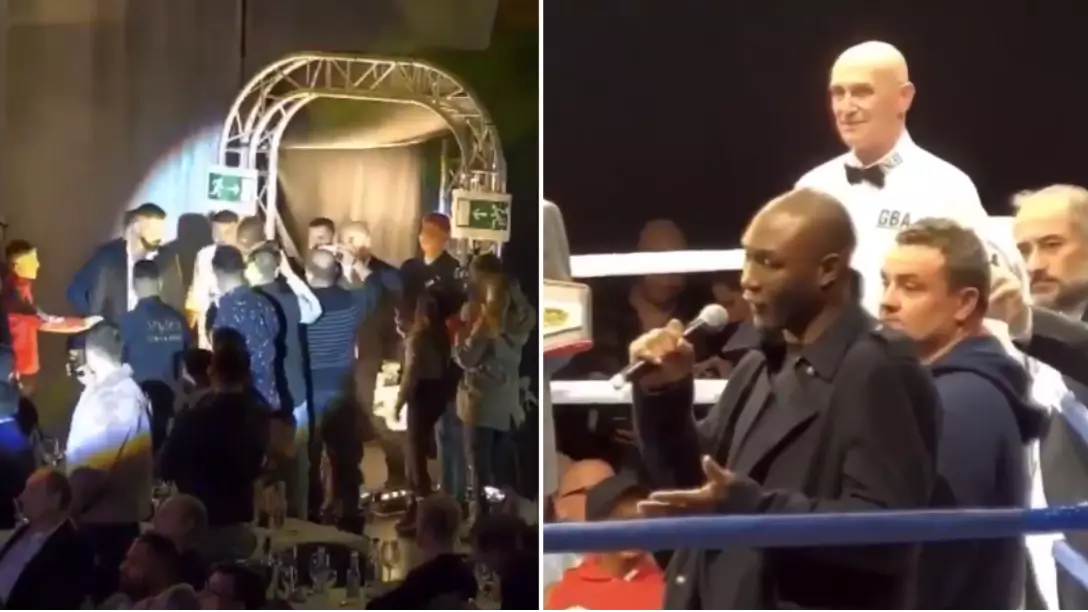 Danny Williams Walks To The Boxing Ring And Informs Fans He Can't Fight 
