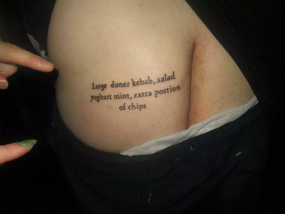 An Interview With The Guy Who Got His Preferred Kebab Order Tattooed On His Arse