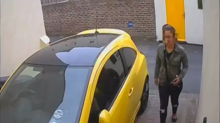 Students Catch Shameless Woman On CCTV Taking Massive Dump On Their Driveway