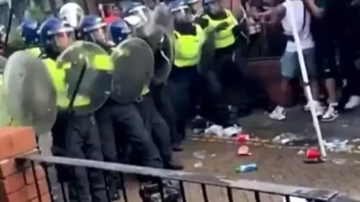 Police Pelted With Bottles As They Try To Break Up Illegal Rave