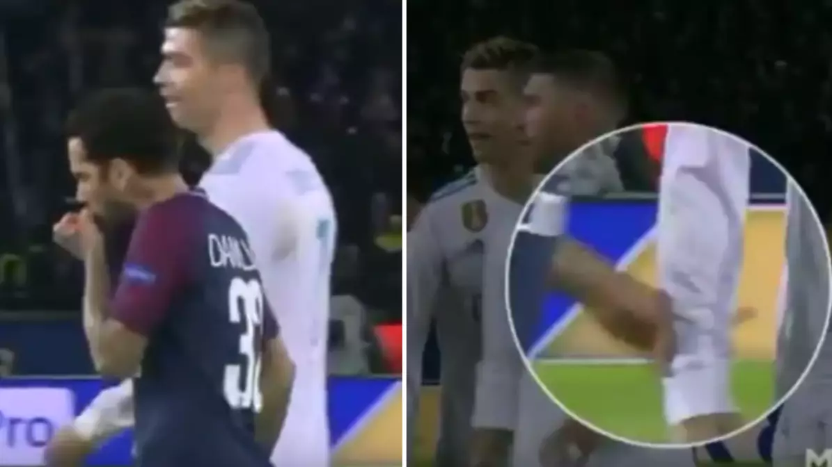 Did Dani Alves Wipe His Snot On Cristiano Ronaldo Last Night?